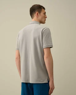 Stretch Piquet Regular Striped Collar Polo Shirt^C.P. Company Flash Sale