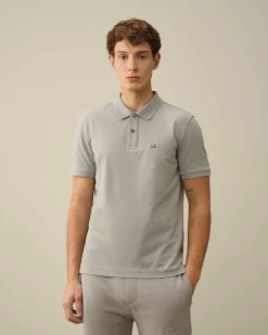 Stretch Piquet Slim Polo Shirt^C.P. Company Best Sale