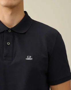 Stretch Piquet Slim Polo Shirt^C.P. Company Flash Sale