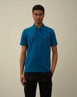 Stretch Piquet Slim Polo Shirt^C.P. Company Flash Sale