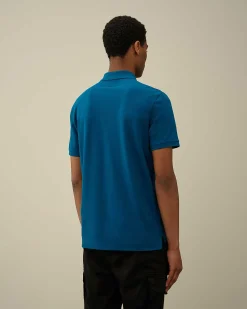 Stretch Piquet Slim Polo Shirt^C.P. Company Flash Sale