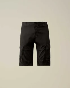 Stretch Sateen Cargo Shorts^C.P. Company Discount