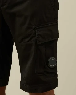 Stretch Sateen Cargo Shorts^C.P. Company Discount
