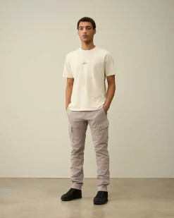 Stretch Sateen Ergonomic Logo Cargo Pants^C.P. Company Sale