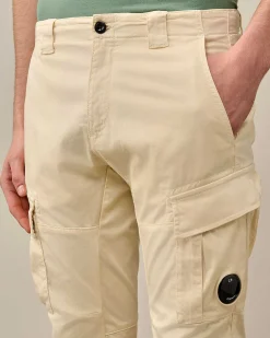 Stretch Sateen Ergonomic Lens Cargo Pants^C.P. Company Store