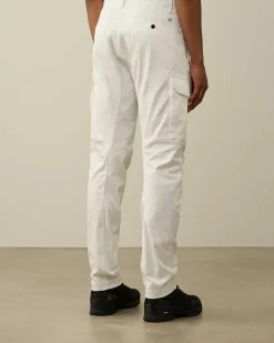Stretch Sateen Ergonomic Logo Cargo Pants^C.P. Company Store