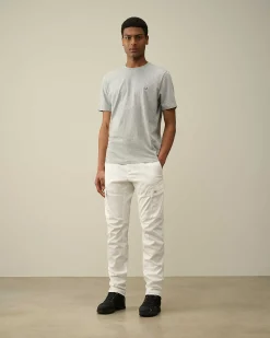 Stretch Sateen Ergonomic Logo Cargo Pants^C.P. Company Store