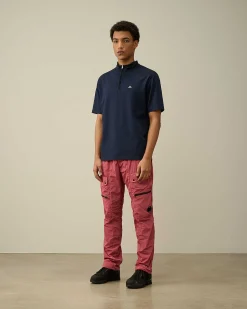 Tacting Piquet Zipped Polo Shirt^C.P. Company Hot