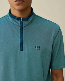 Tacting Piquet Zipped Polo Shirt^C.P. Company Hot