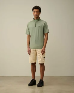 Tacting Piquet Zipped Polo Shirt^C.P. Company Hot