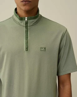 Tacting Piquet Zipped Polo Shirt^C.P. Company Hot