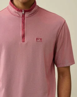Tacting Piquet Zipped Polo Shirt^C.P. Company New
