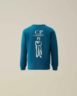 U16 Basic Fleece Logo Sweatshirt^C.P. Company Flash Sale