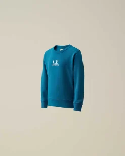 U16 Basic Fleece Logo Sweatshirt^C.P. Company Outlet