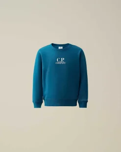U16 Basic Fleece Logo Sweatshirt^C.P. Company Outlet