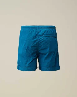 U16 Chrome-R Logo Print Swim Shorts^C.P. Company Sale