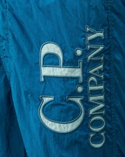 U16 Chrome-R Logo Print Swim Shorts^C.P. Company Flash Sale