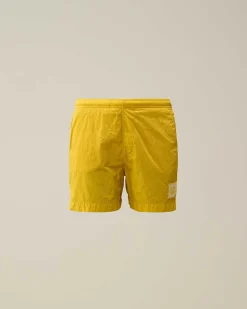 U16 Chrome-R Logo Swim Shorts^C.P. Company Online