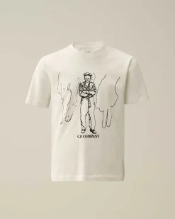 U16 Cotton Jersey 30/1 British Sailor T-Shirt^C.P. Company New