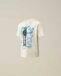 U16 Cotton Jersey 30/1 Graphic T-Shirt^C.P. Company Cheap