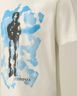 U16 Cotton Jersey 30/1 Graphic T-Shirt^C.P. Company Cheap