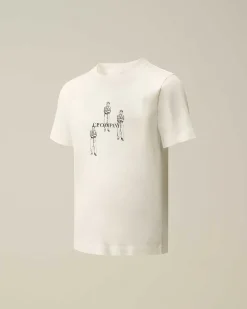 U16 Cotton Jersey 30/1 Graphic T-Shirt^C.P. Company Best Sale