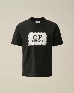 U16 Cotton Jersey 30/1 Label Style Logo T-Shirt^C.P. Company Sale