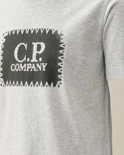 U16 Cotton Jersey 30/1 Label Style Logo T-Shirt^C.P. Company Cheap