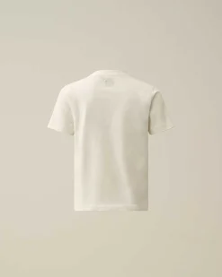 U16 Cotton Jersey 30/1 Label Style Logo T-Shirt^C.P. Company Outlet