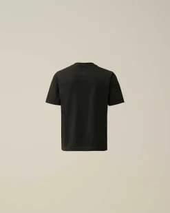 U16 Cotton Jersey 30/1 Label Style Logo T-Shirt^C.P. Company Online