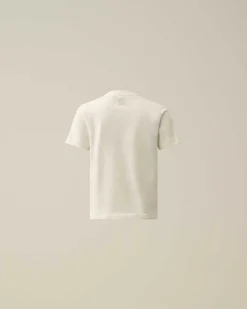 U16 Cotton Jersey 30/1 Label Style Logo T-Shirt^C.P. Company Outlet