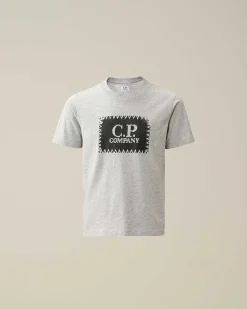 U16 Cotton Jersey 30/1 Label Style Logo T-Shirt^C.P. Company Sale