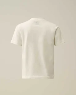 U16 Cotton Jersey 30/1 Label Style Logo T-Shirt^C.P. Company Store