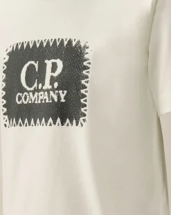 U16 Cotton Jersey 30/1 Label Style Logo T-Shirt^C.P. Company Store