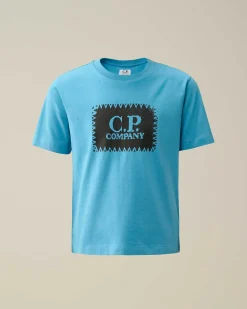 U16 Cotton Jersey 30/1 Label Style Logo T-Shirt^C.P. Company Cheap