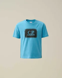 U16 Cotton Jersey 30/1 Label Style Logo T-Shirt^C.P. Company Store