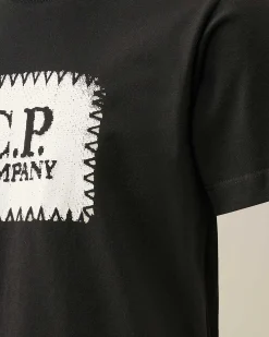 U16 Cotton Jersey 30/1 Label Style Logo T-Shirt^C.P. Company Online