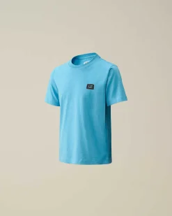 U16 Cotton Jersey 30/1 Logo T-Shirt^C.P. Company Cheap