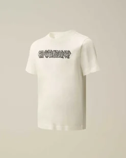 U16 Cotton Jersey 30/1 Logo T-Shirt^C.P. Company Outlet