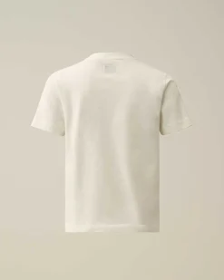 U16 Cotton Jersey 30/1 Logo T-Shirt^C.P. Company Outlet
