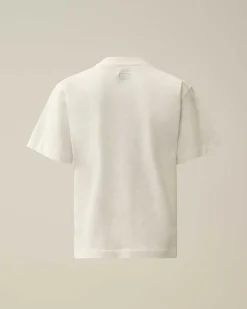 U16 Cotton Jersey 30/1 Maxi Logo T-Shirt^C.P. Company Online