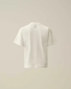 U16 Cotton Jersey 30/1 Maxi Logo T-Shirt^C.P. Company Discount