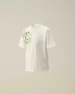 U16 Cotton Jersey 30/1 Maxi Logo T-Shirt^C.P. Company Discount