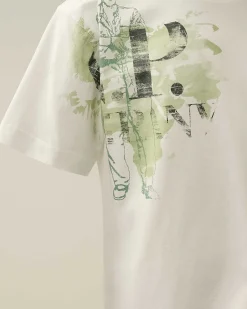 U16 Cotton Jersey 30/1 Maxi Logo T-Shirt^C.P. Company Discount