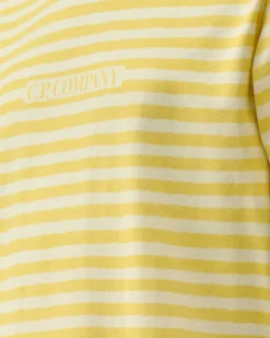 U16 Cotton Jersey 30/1 Striped T-Shirt^C.P. Company Cheap