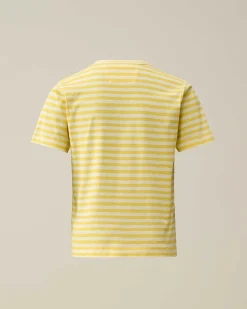 U16 Cotton Jersey 30/1 Striped T-Shirt^C.P. Company Cheap