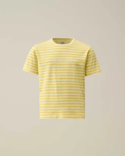 U16 Cotton Jersey 30/1 Striped T-Shirt^C.P. Company Hot