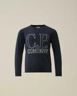 U16 Cotton Logo Knit^C.P. Company Fashion
