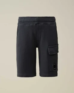 U16 Diagonal Fleece Cargo Shorts^C.P. Company Store