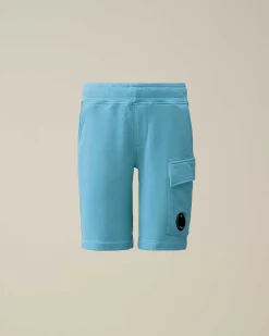 U16 Diagonal Fleece Cargo Shorts^C.P. Company Best Sale
